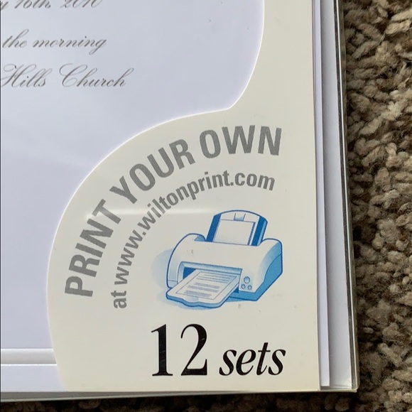 Wilton Personalize Invitations 12 each - Picture 3 of 4